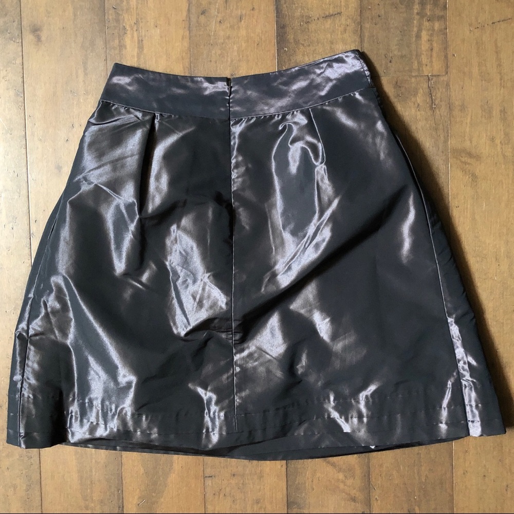 Banana Republic Brown Metallic Pleated Mini Skirt - Picture 3 of 6